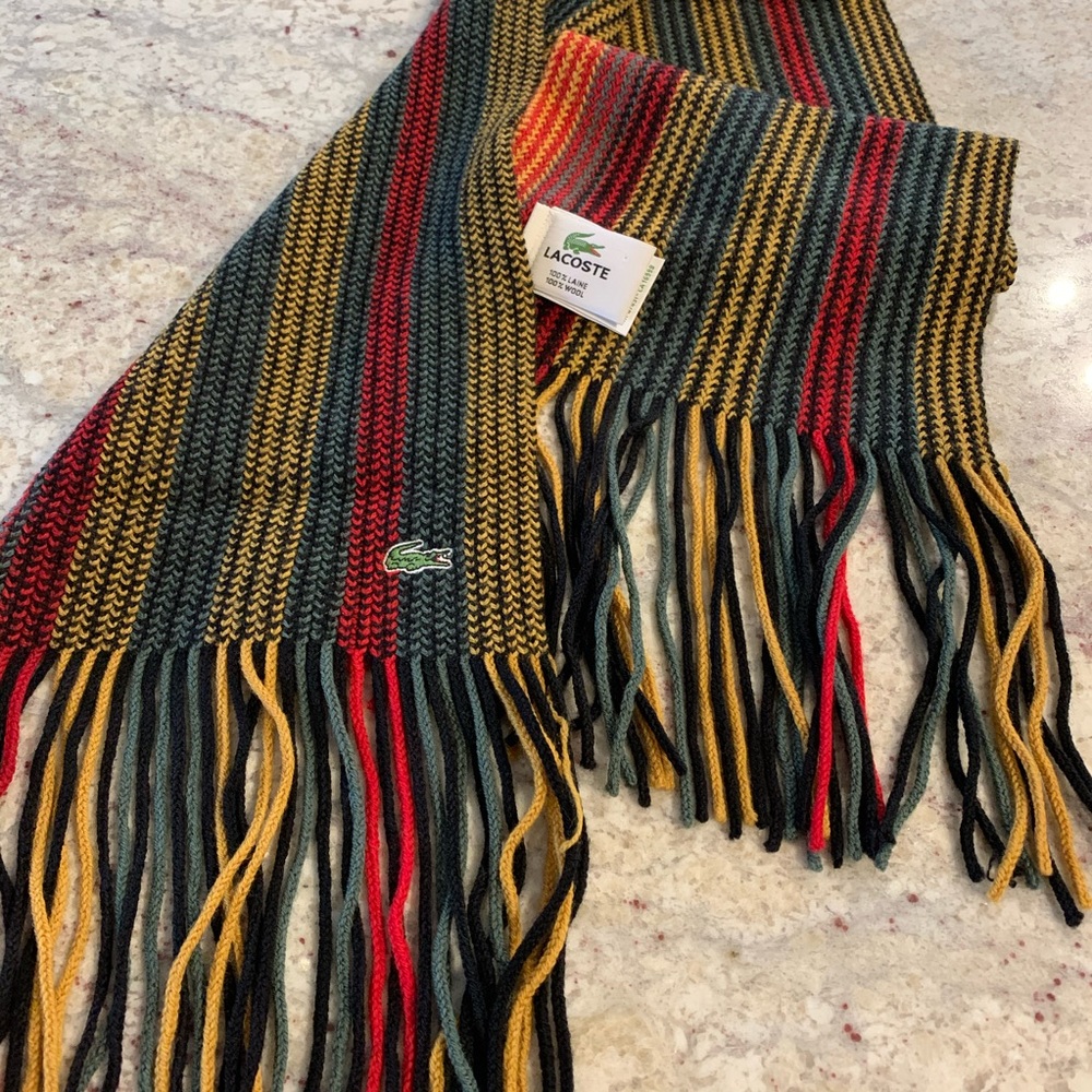 Lacoste Scarf 100% Wool